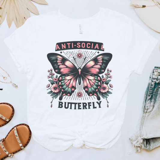 Antisocial Butterfly Graphic Tee