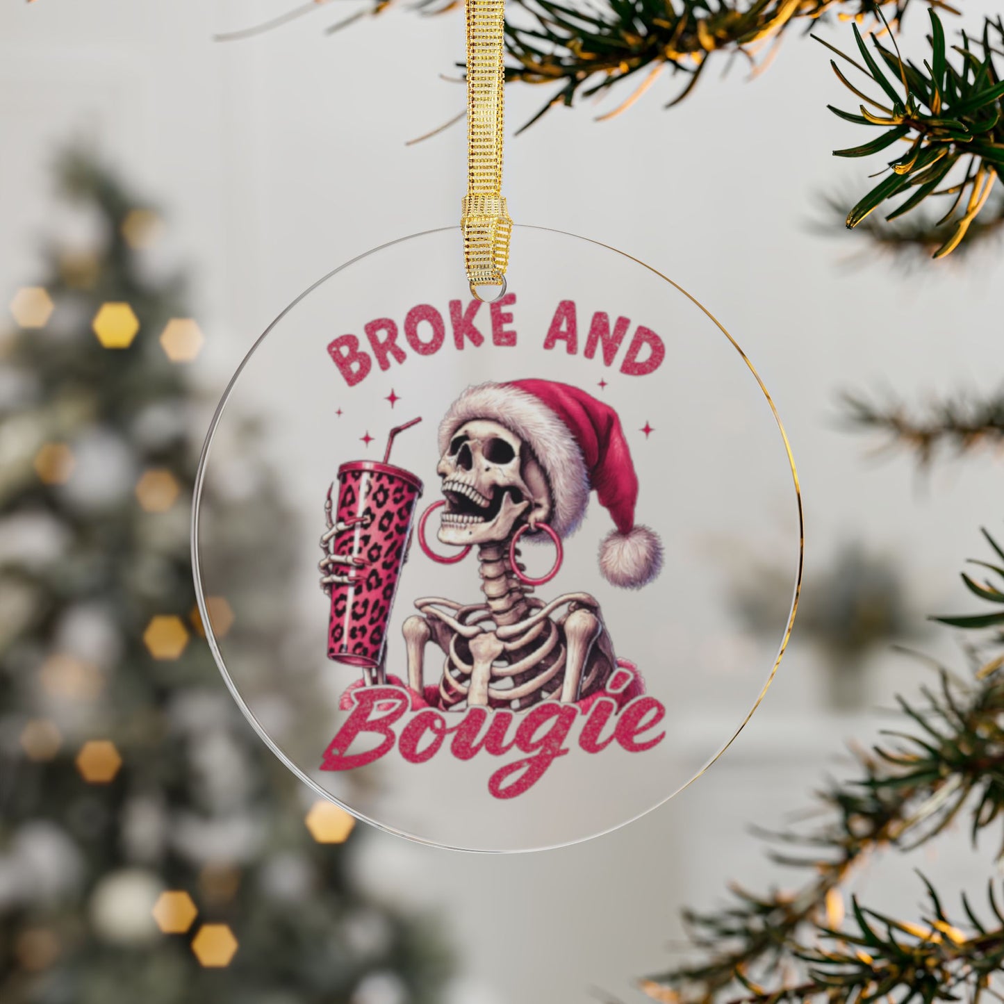 Broke & Bougie Ornament