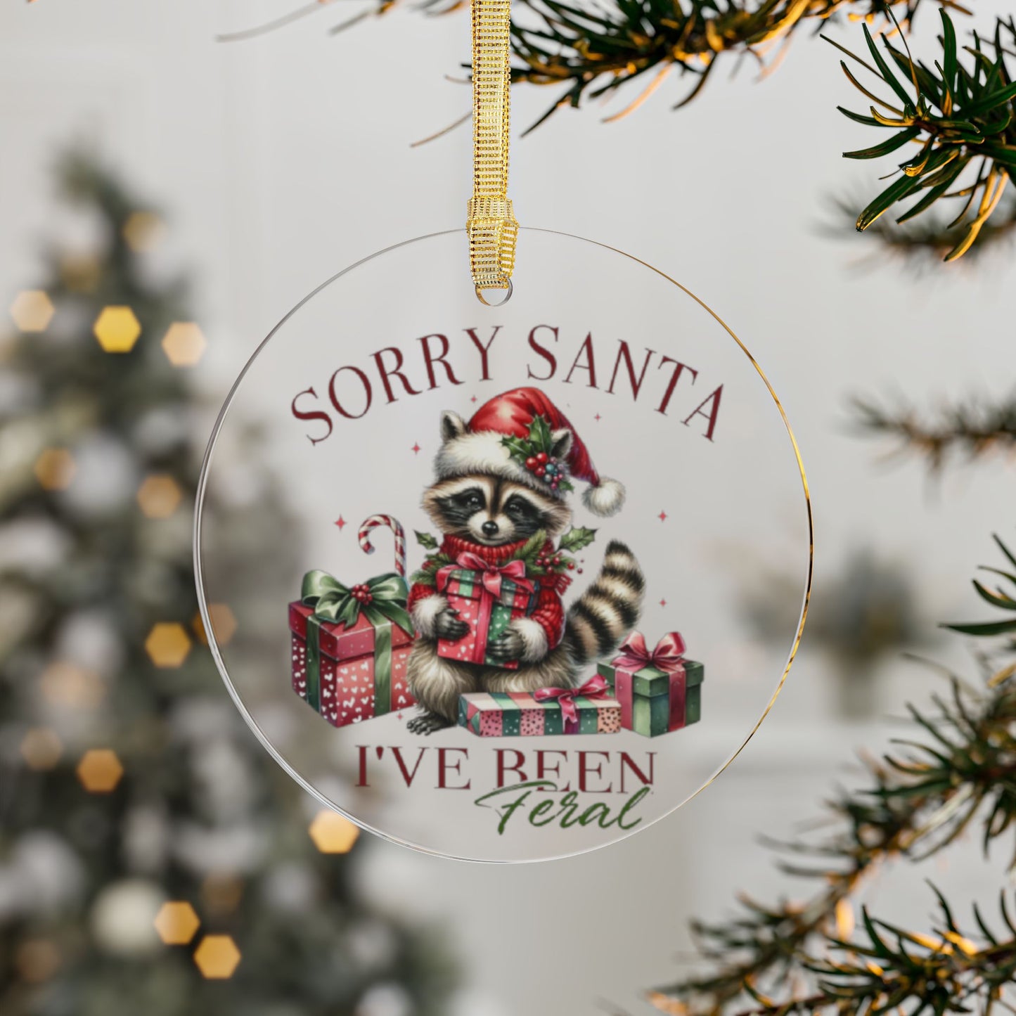 Sorry Santa Ornament