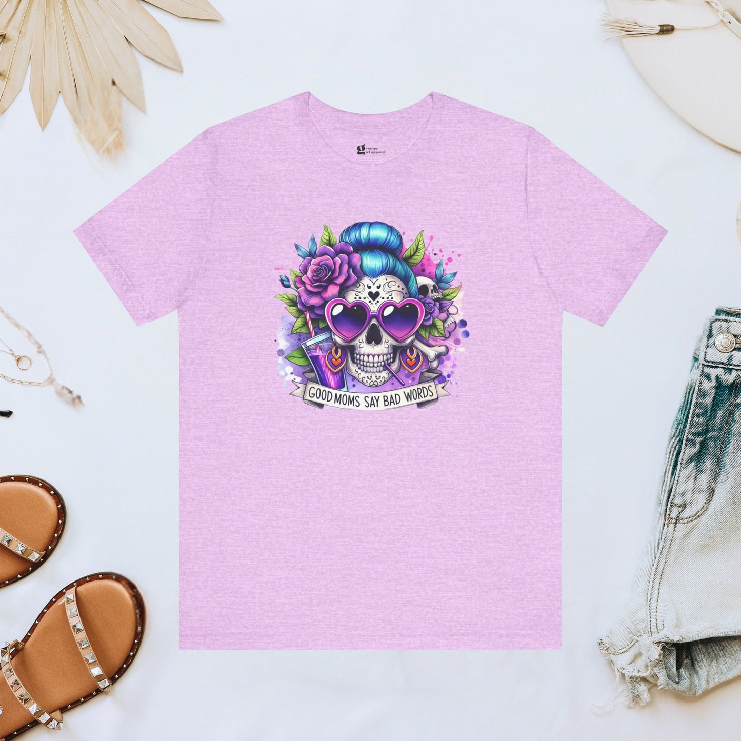 Good Moms Say Bad Words Skeleton Tee