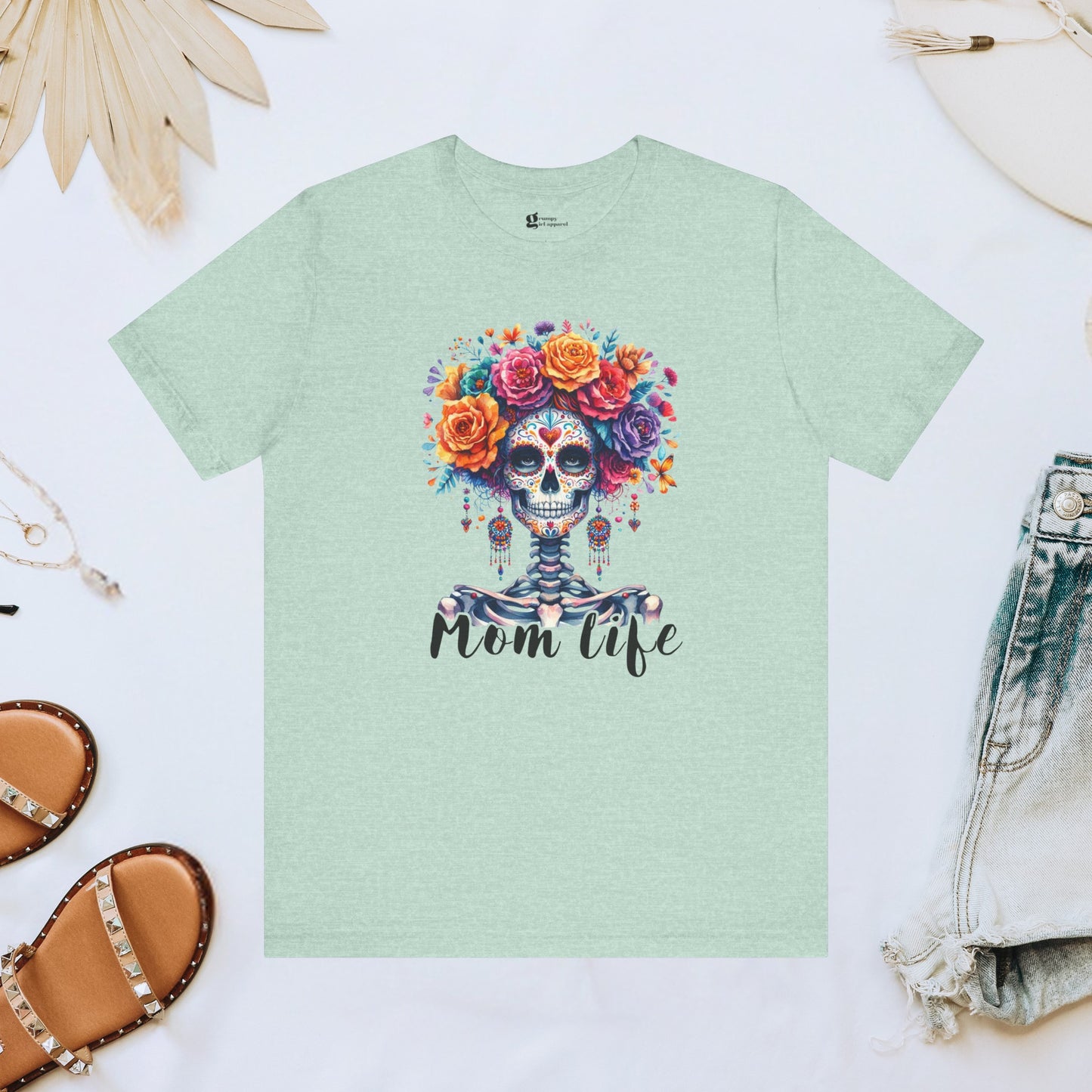 Mom Life Skeleton Tee