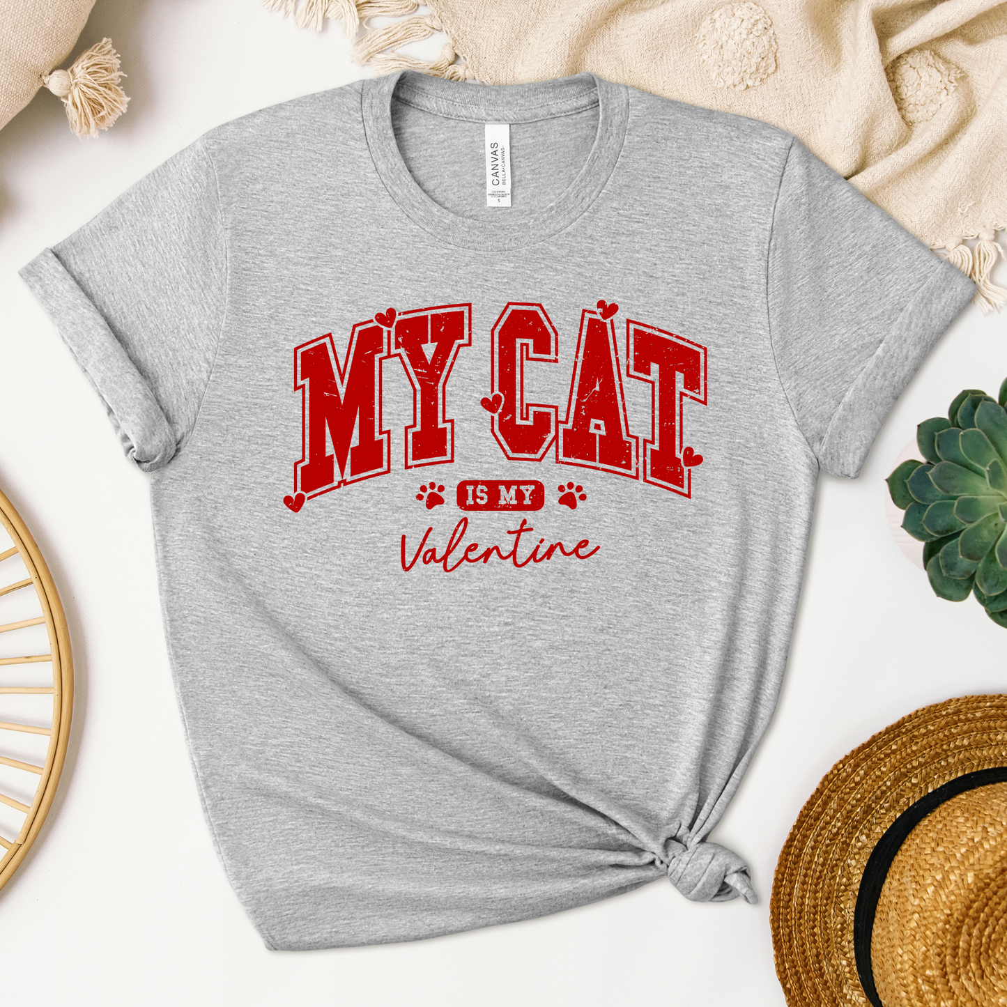 My Cat is My Valentine Tee