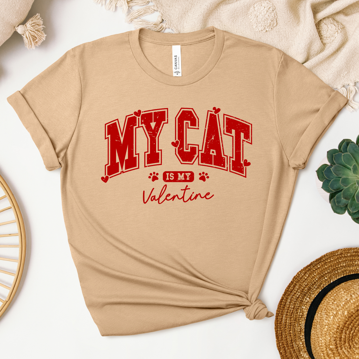 My Cat is My Valentine Tee