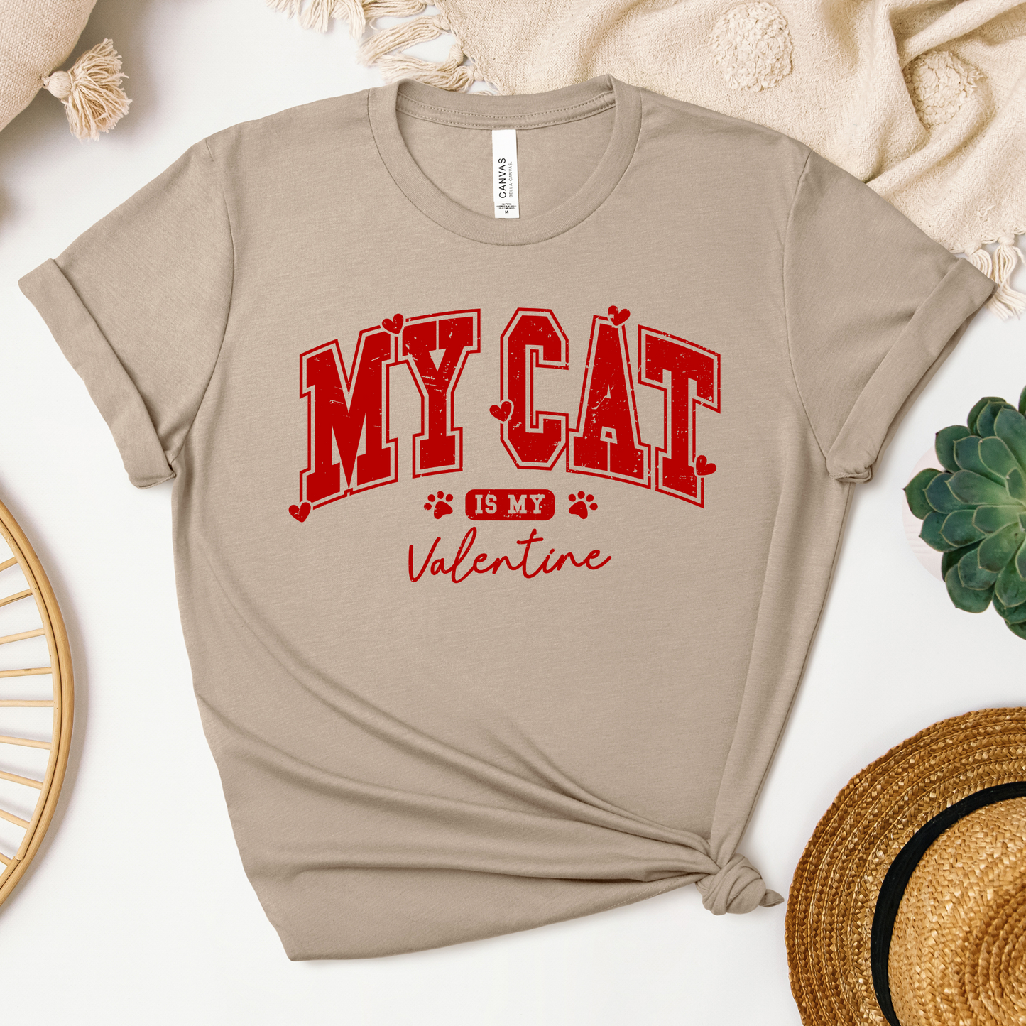 My Cat is My Valentine Tee
