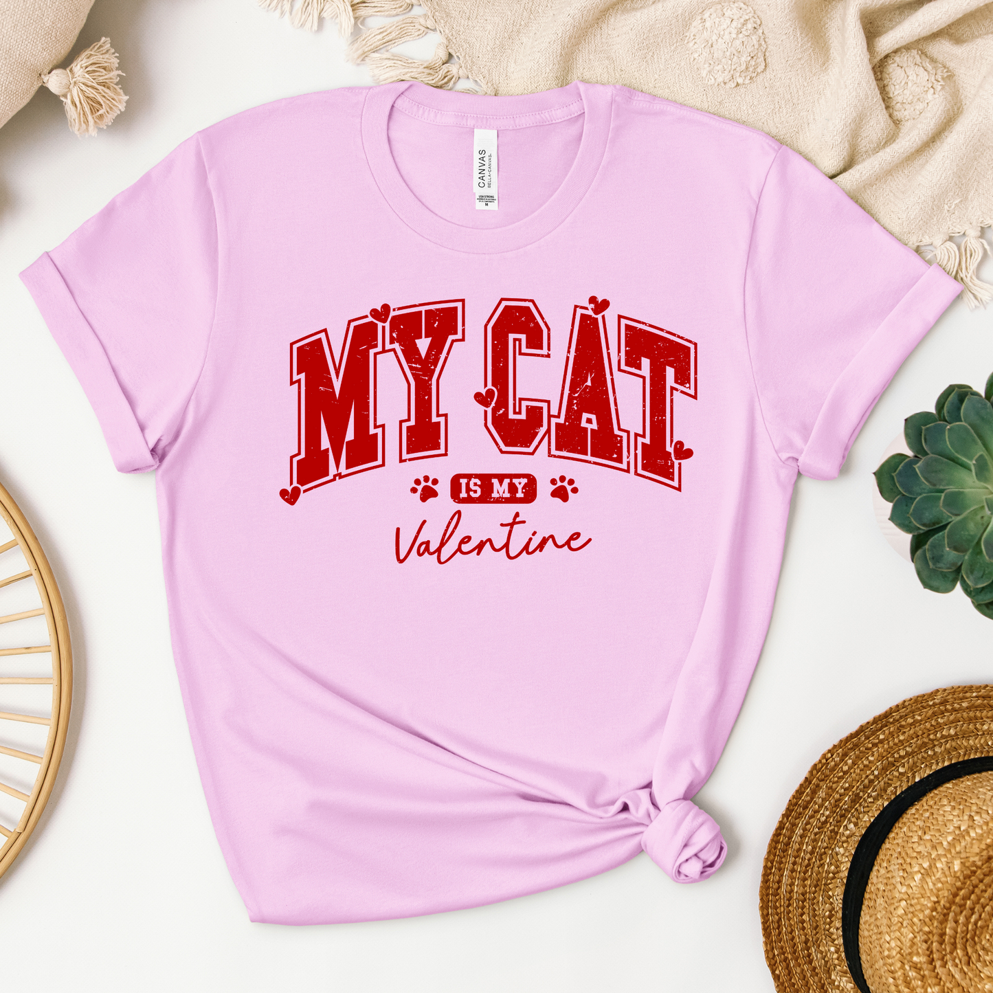 My Cat is My Valentine Tee