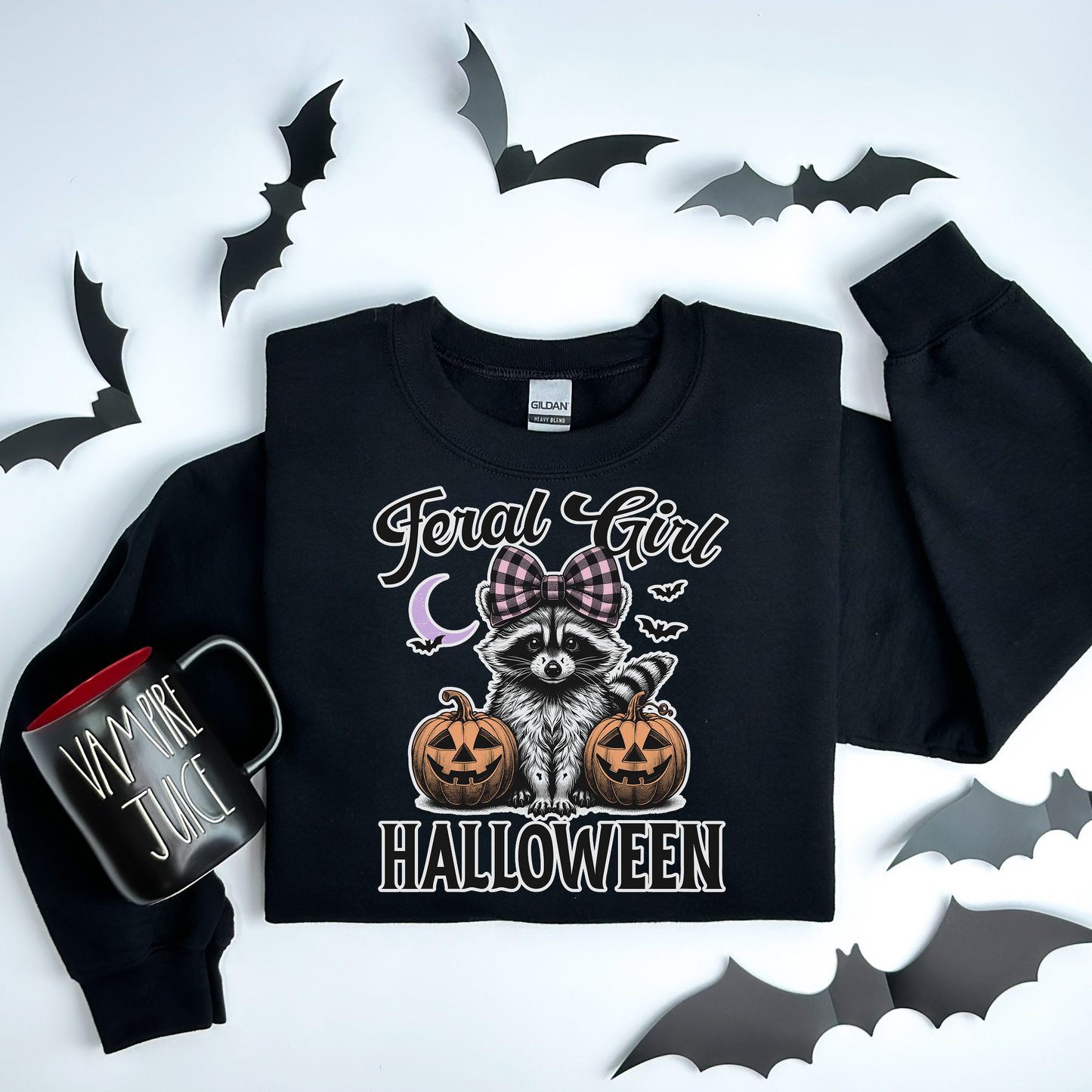 Feral Girl Halloween Sweatshirt