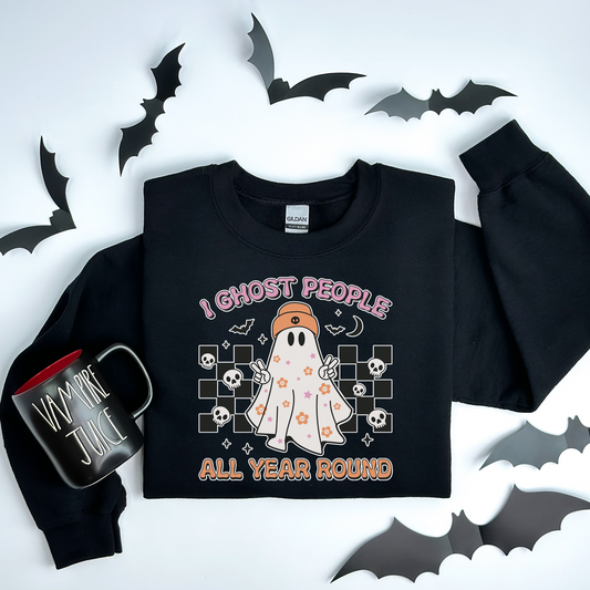 I Ghost People Halloween Sweatshirt