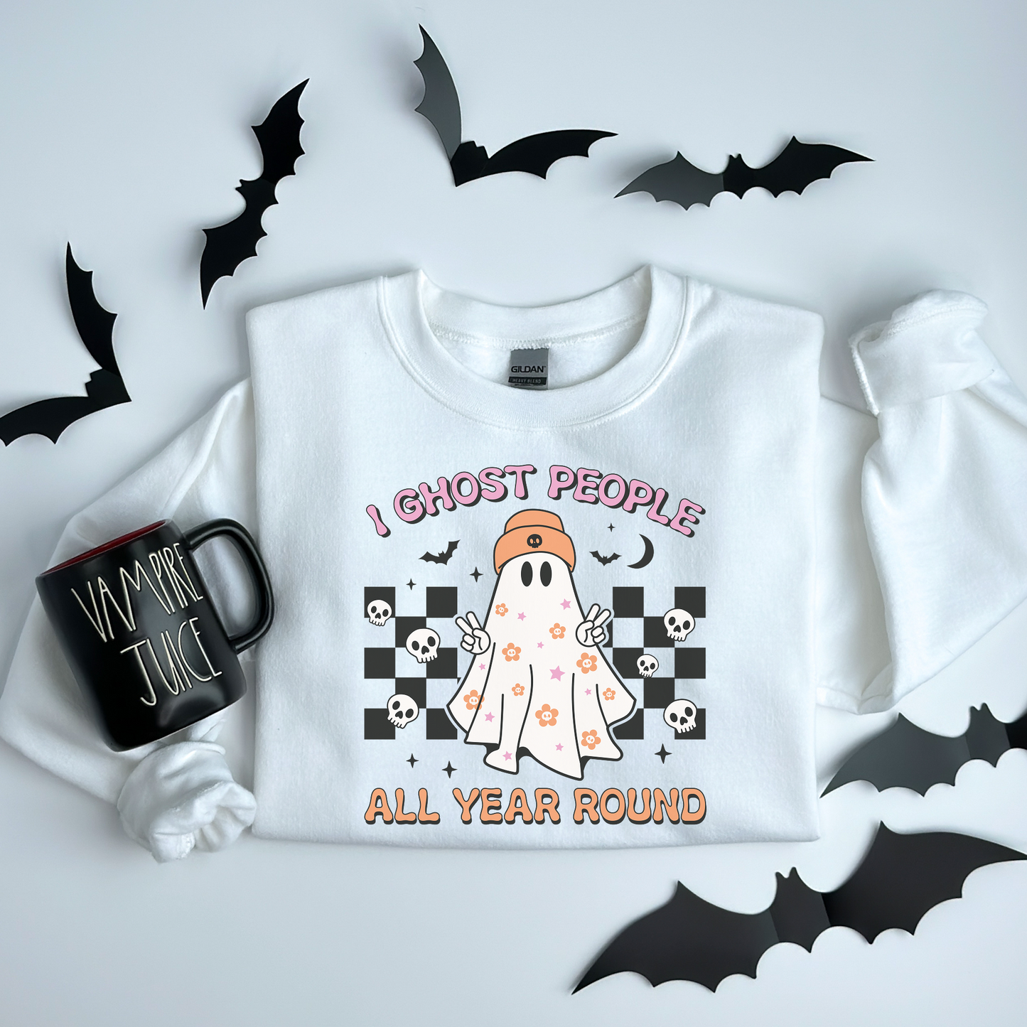 I Ghost People Halloween Sweatshirt