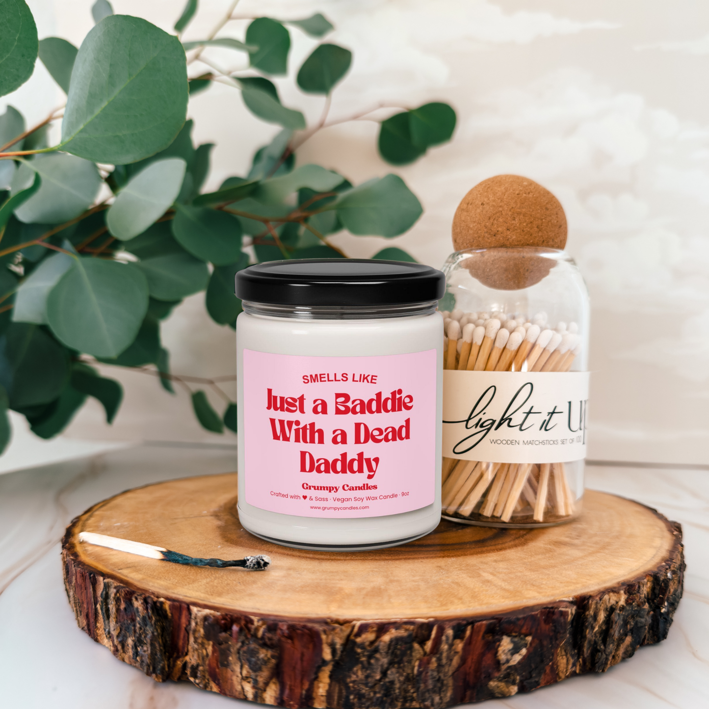 Baddie With a Dead Daddy Candle