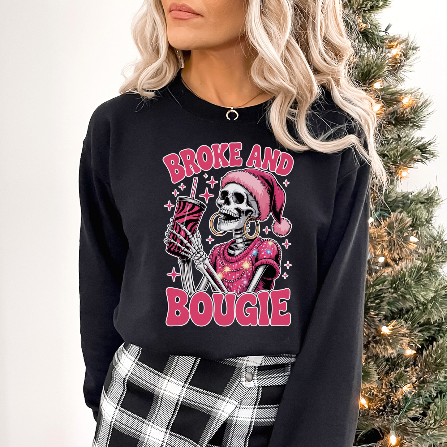 Broke and Bougie Christmas Sweater