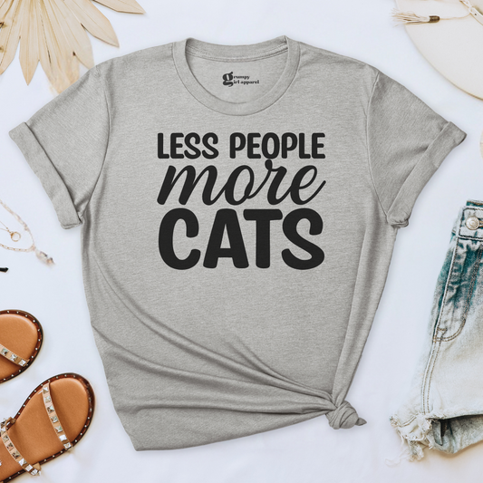 Less People More Cats Tee