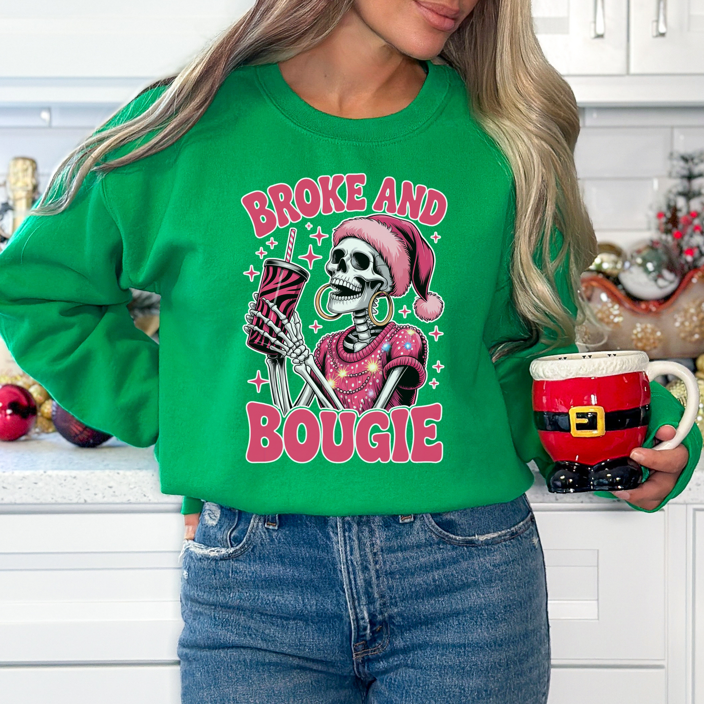Broke and Bougie Christmas Sweater