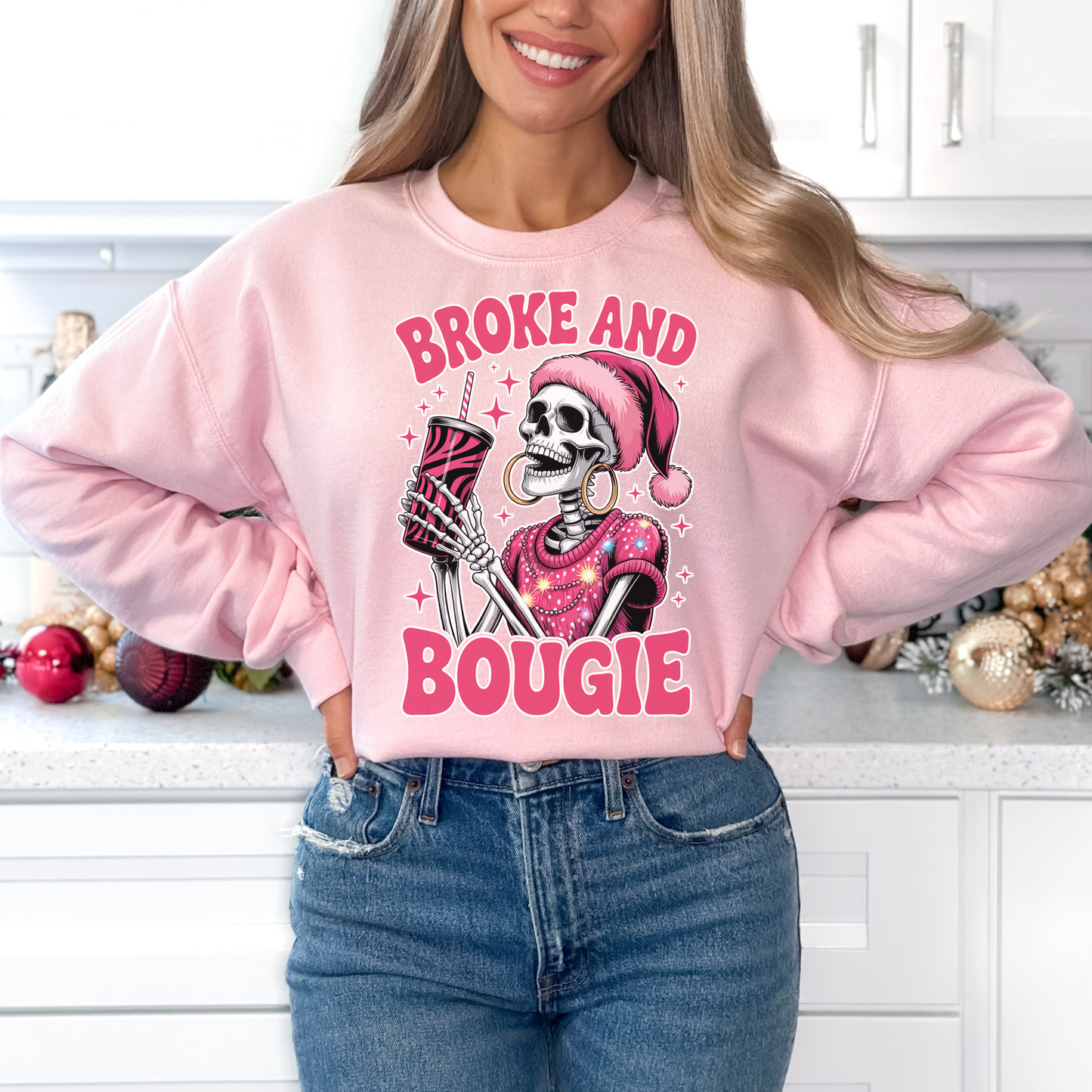 Broke and Bougie Christmas Sweater