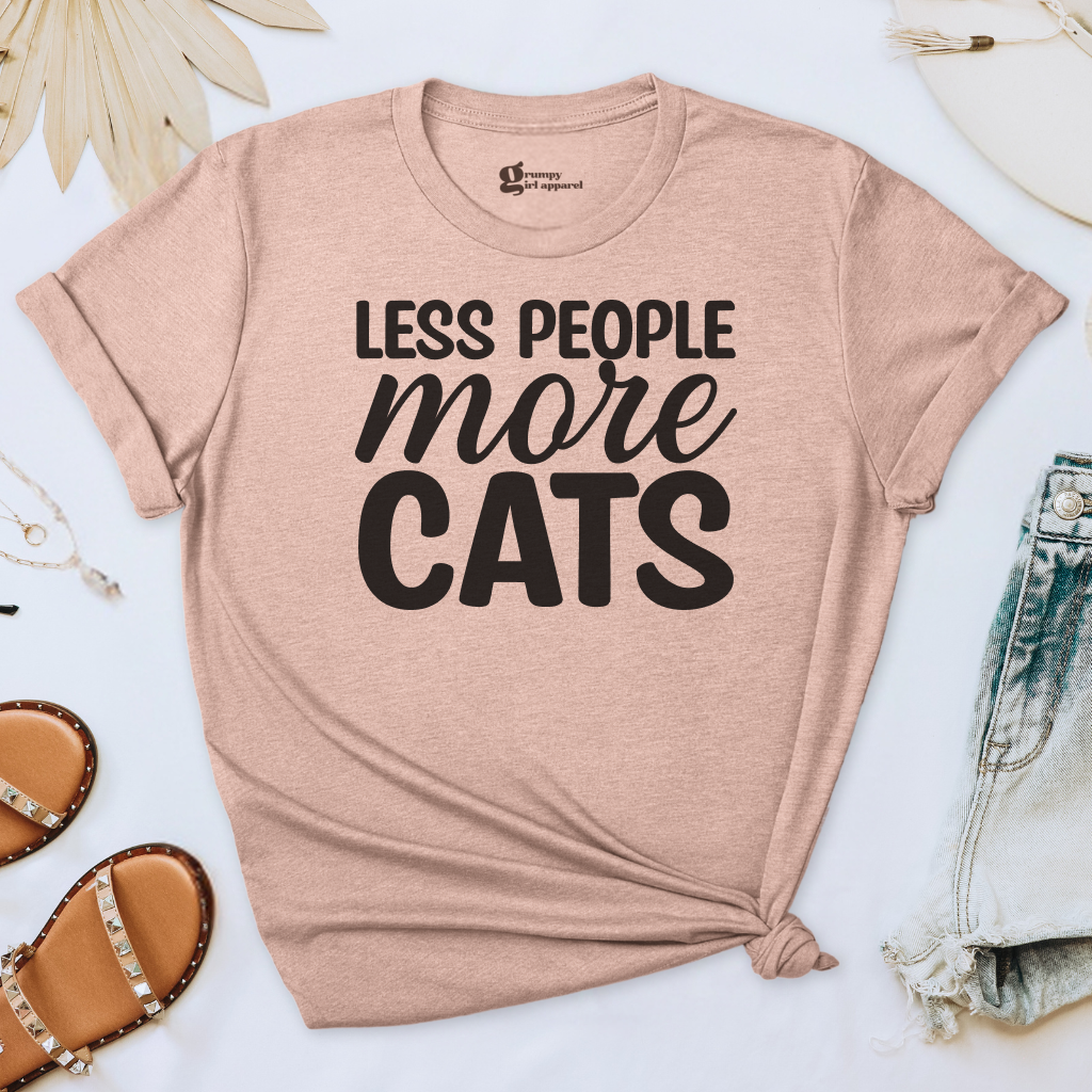 Less People More Cats Tee