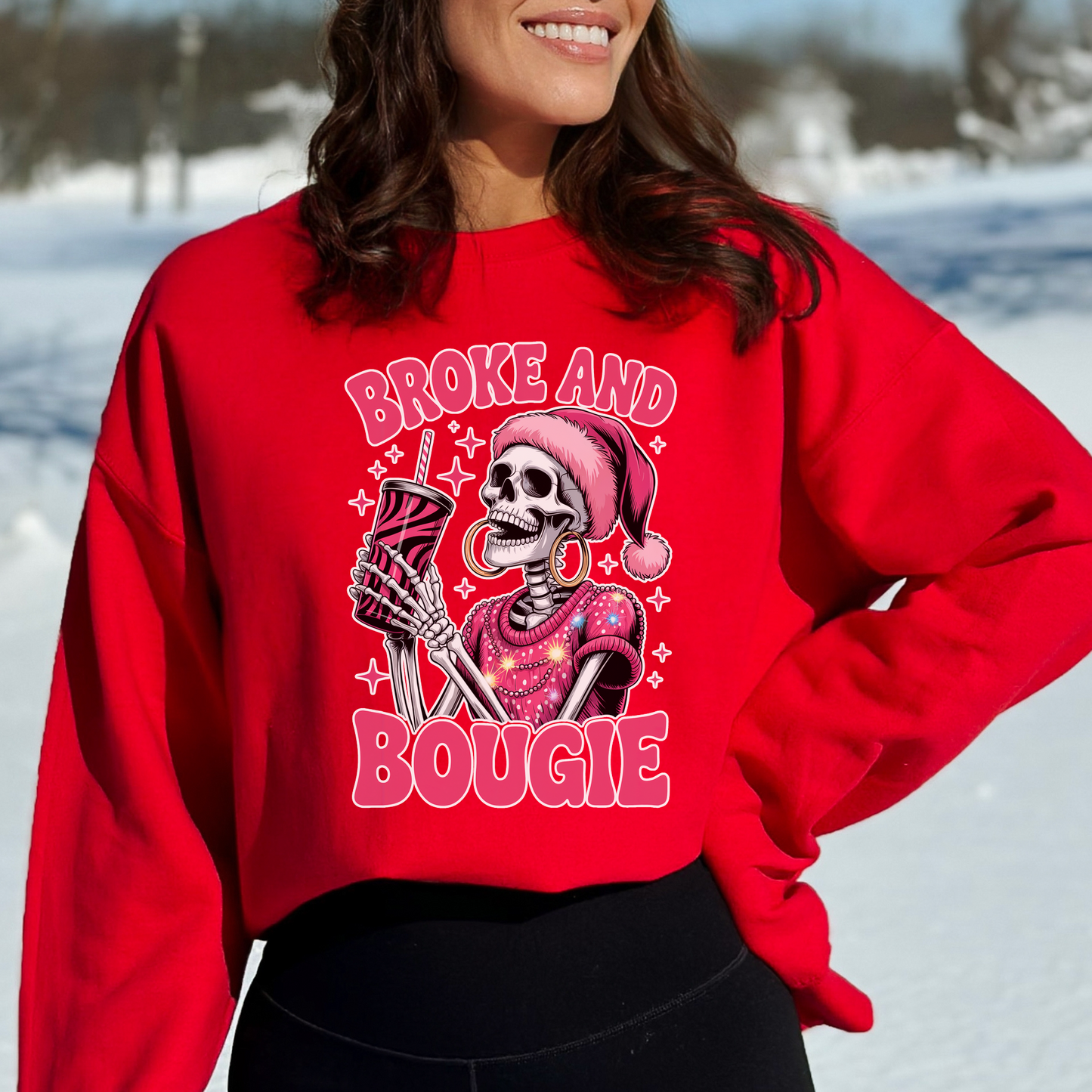 Broke and Bougie Christmas Sweater