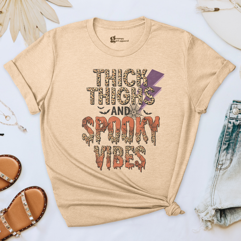 Thick Thighs and Spooky Vibes Tee