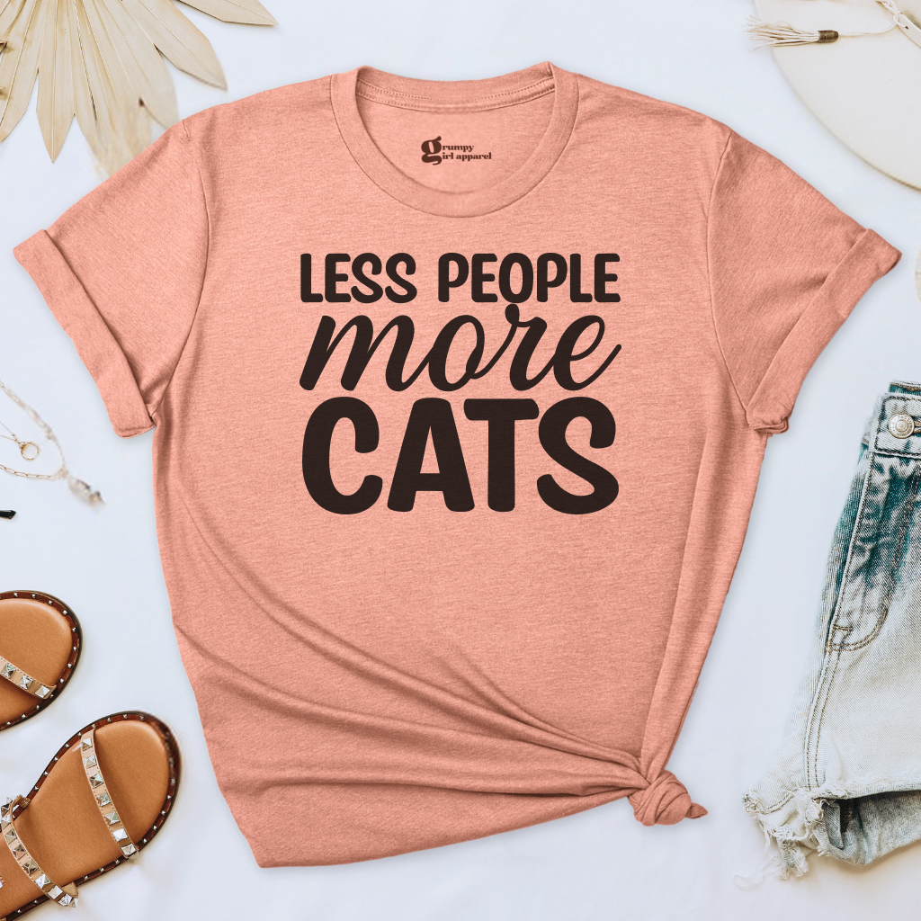 Less People More Cats Tee