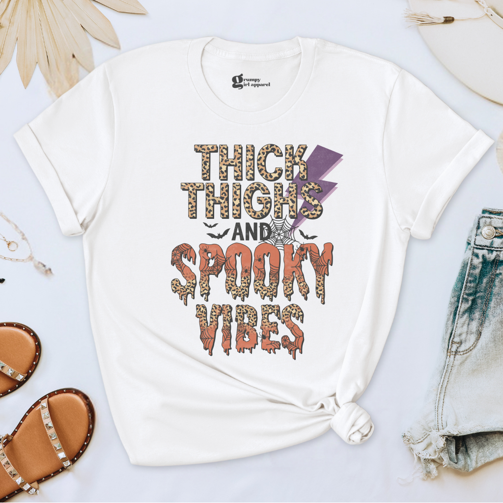 Thick Thighs and Spooky Vibes Tee