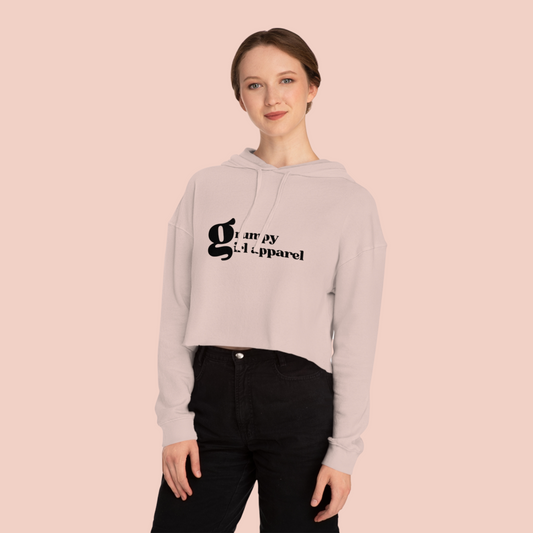 Grumpy Girl Cropped Hoodie