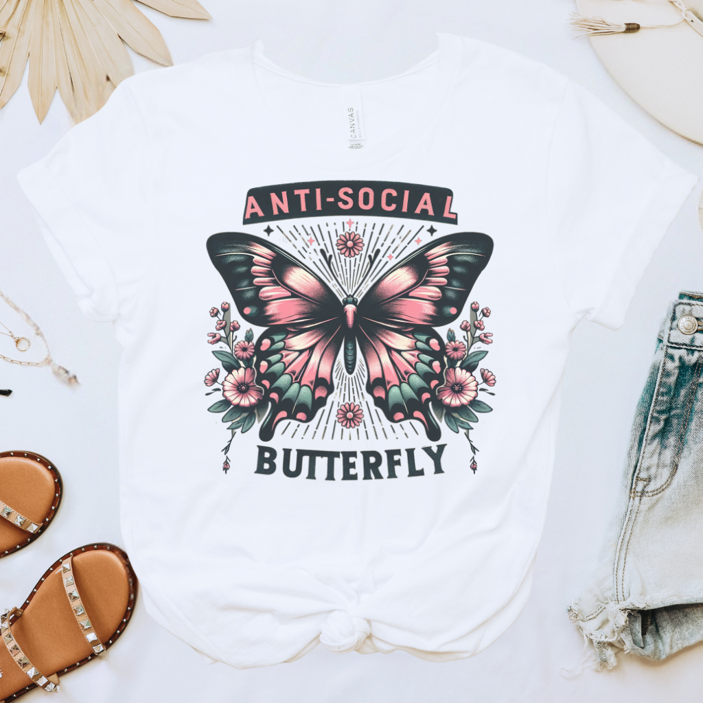 Antisocial Butterfly Graphic Tee