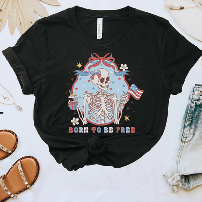 Born to be Free Skeleton Tee