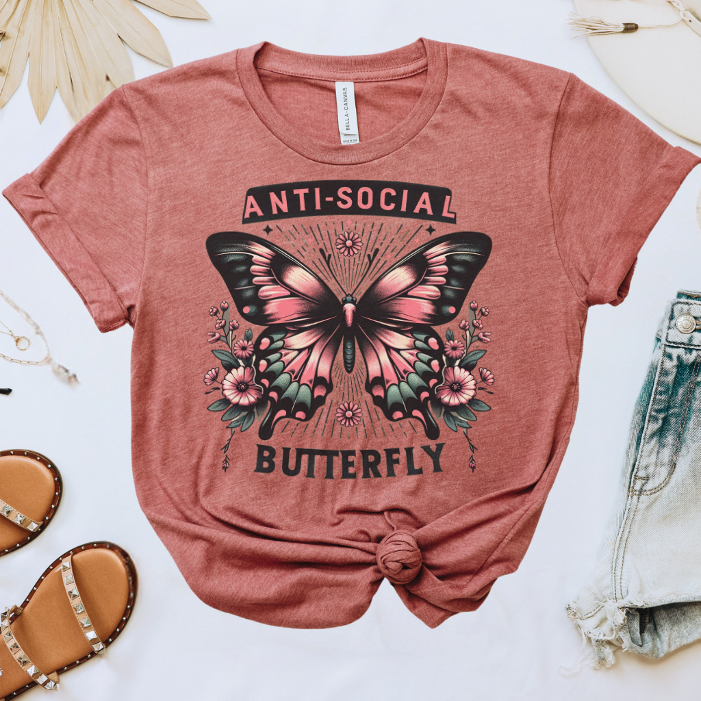 Antisocial Butterfly Graphic Tee