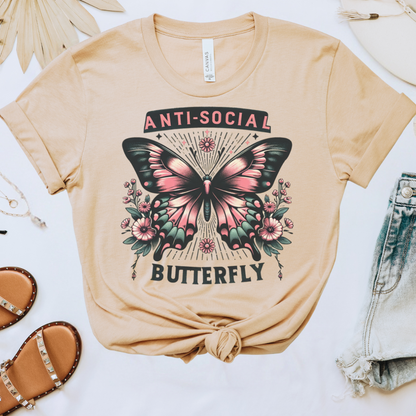 Antisocial Butterfly Graphic Tee