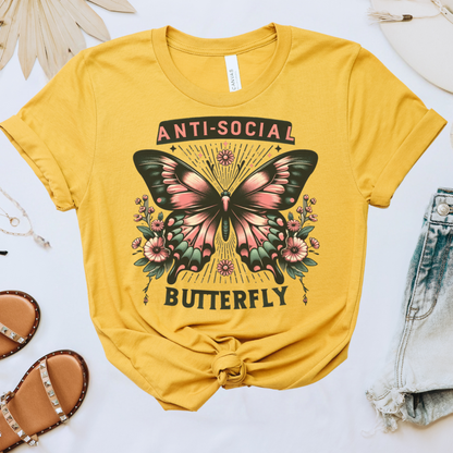 Antisocial Butterfly Graphic Tee