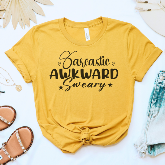 Sarcastic Awkward Sweary Tee