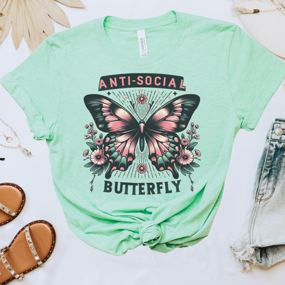 Antisocial Butterfly Graphic Tee