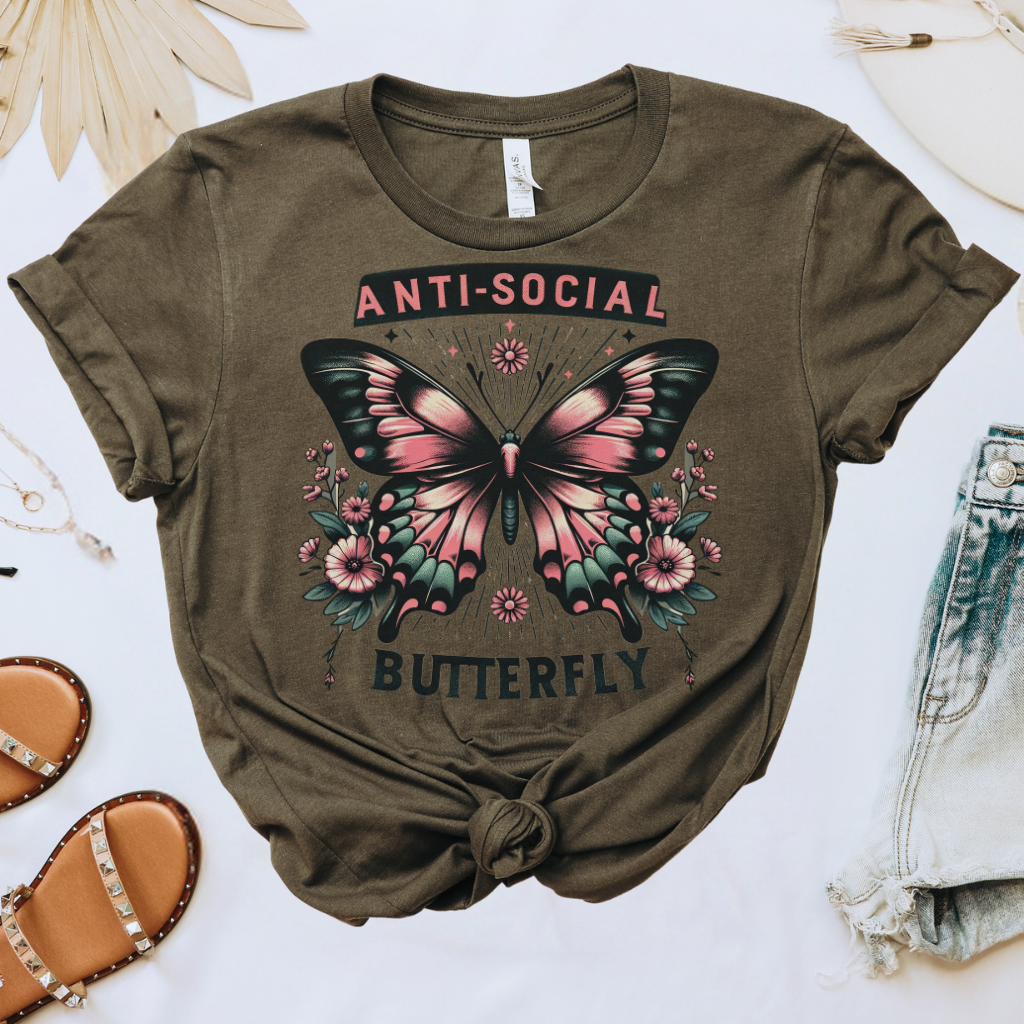 Antisocial Butterfly Graphic Tee