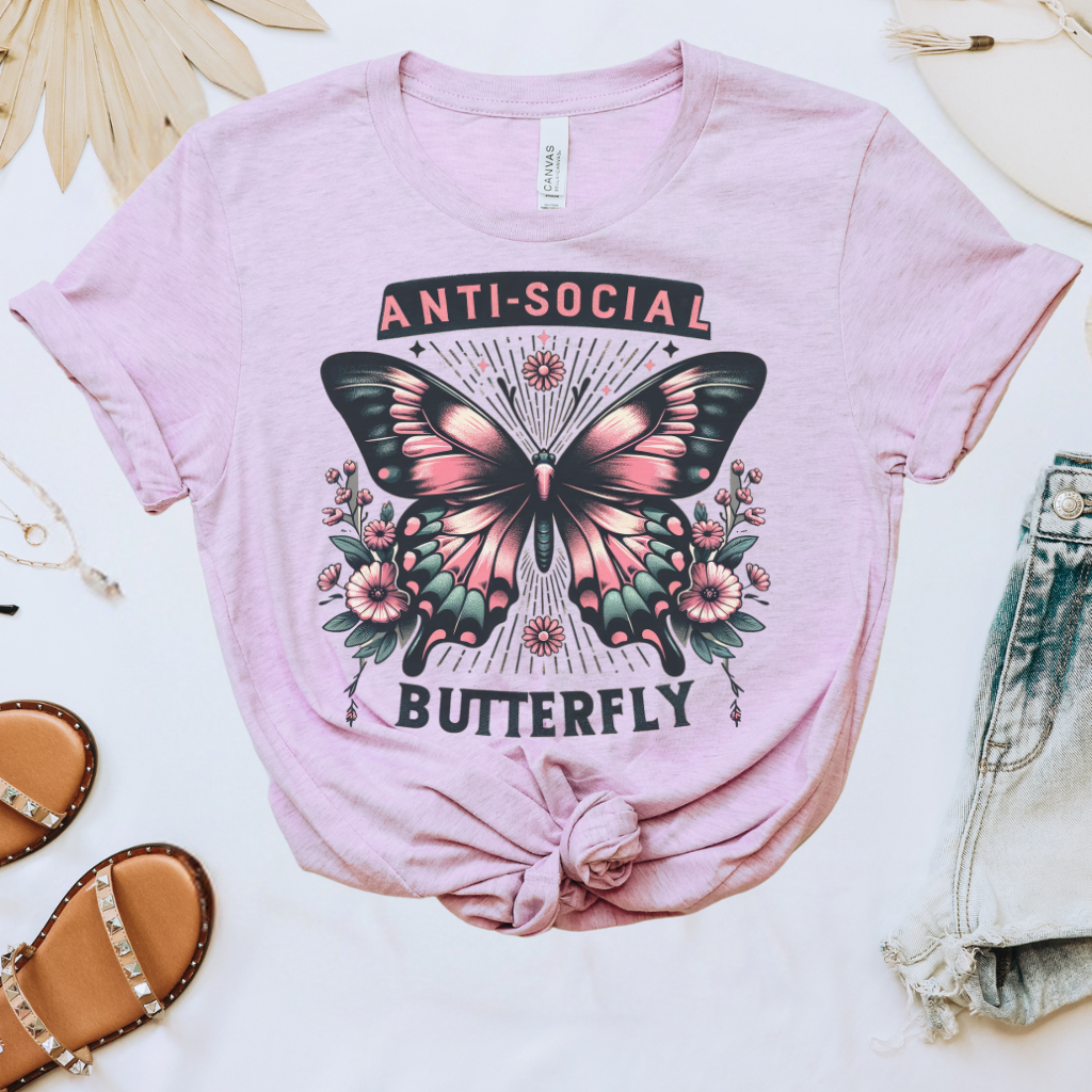 Antisocial Butterfly Graphic Tee