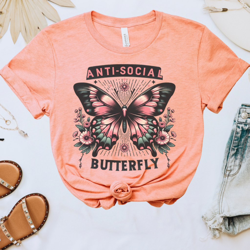 Antisocial Butterfly Graphic Tee