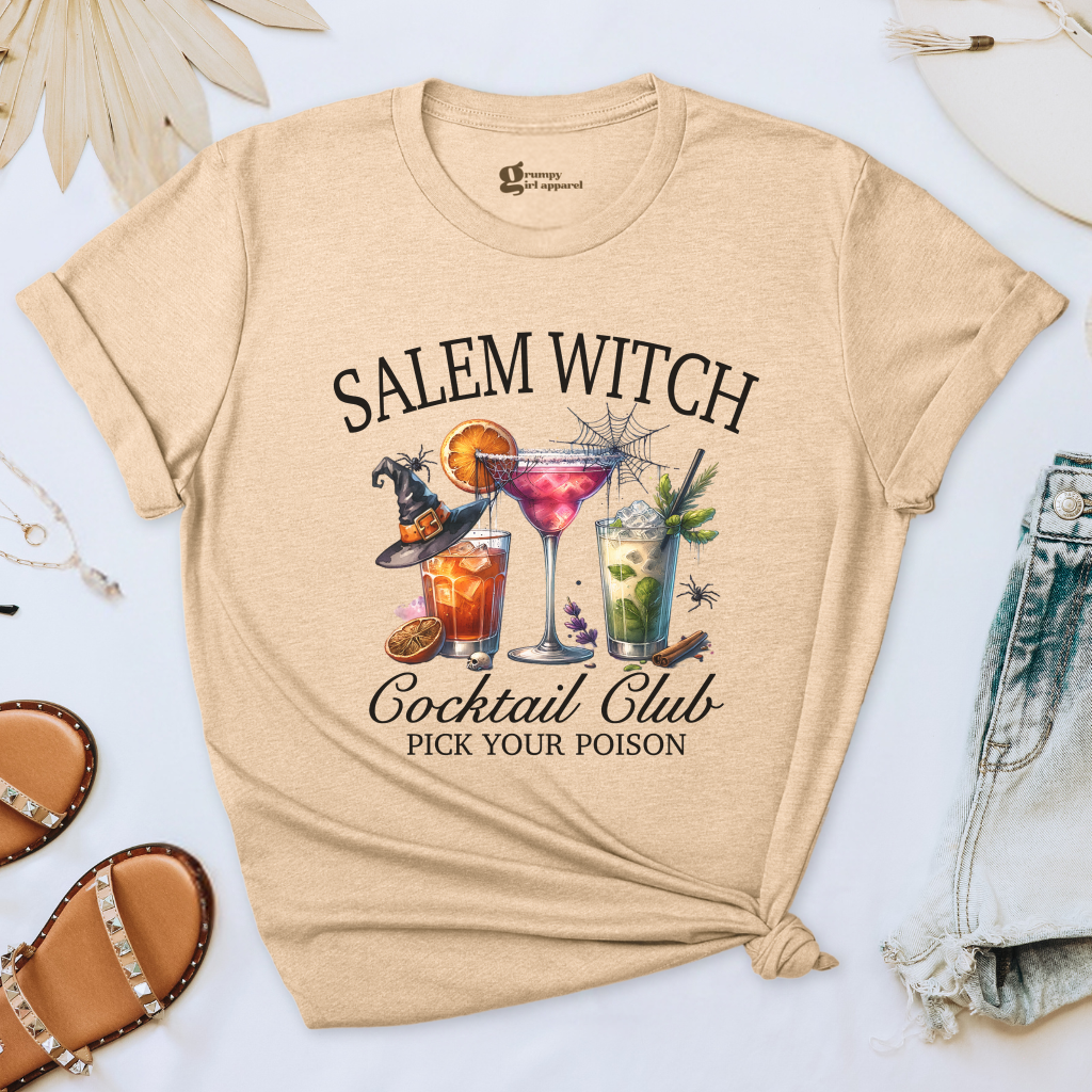 Salem Witch Cocktail Club Tee