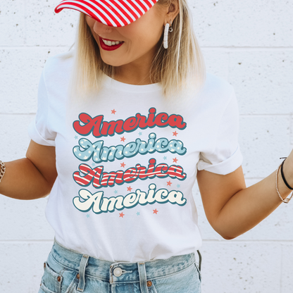 America Retro Tee