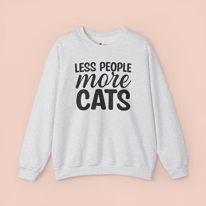 Less People More Cats Sweatshirt