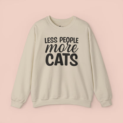 Less People More Cats Sweatshirt