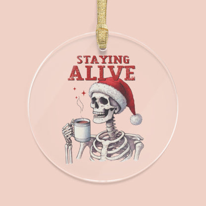 Staying Alive Skeleton Ornament