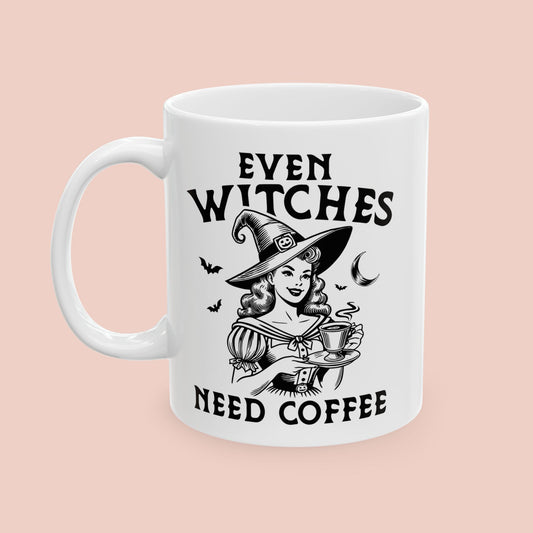 Even Witches Need Coffee Mug