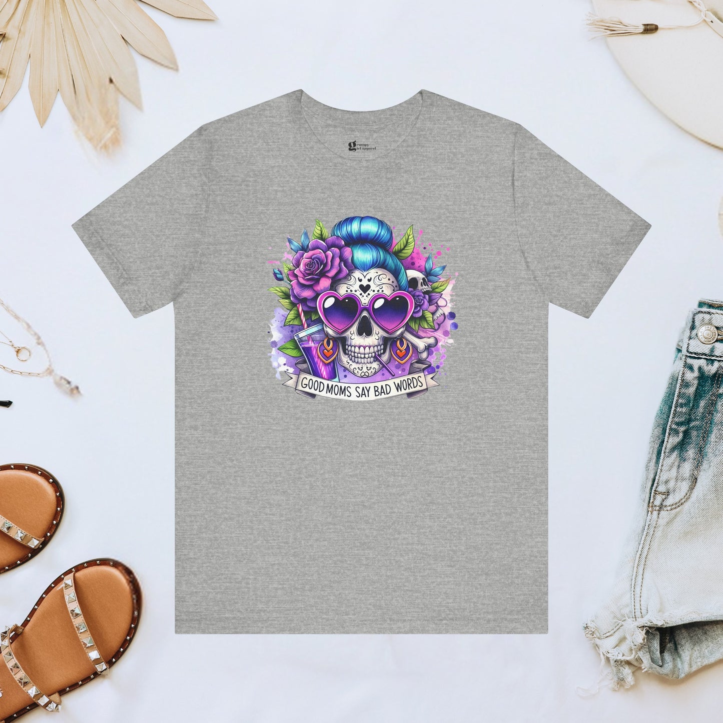 Good Moms Say Bad Words Skeleton Tee