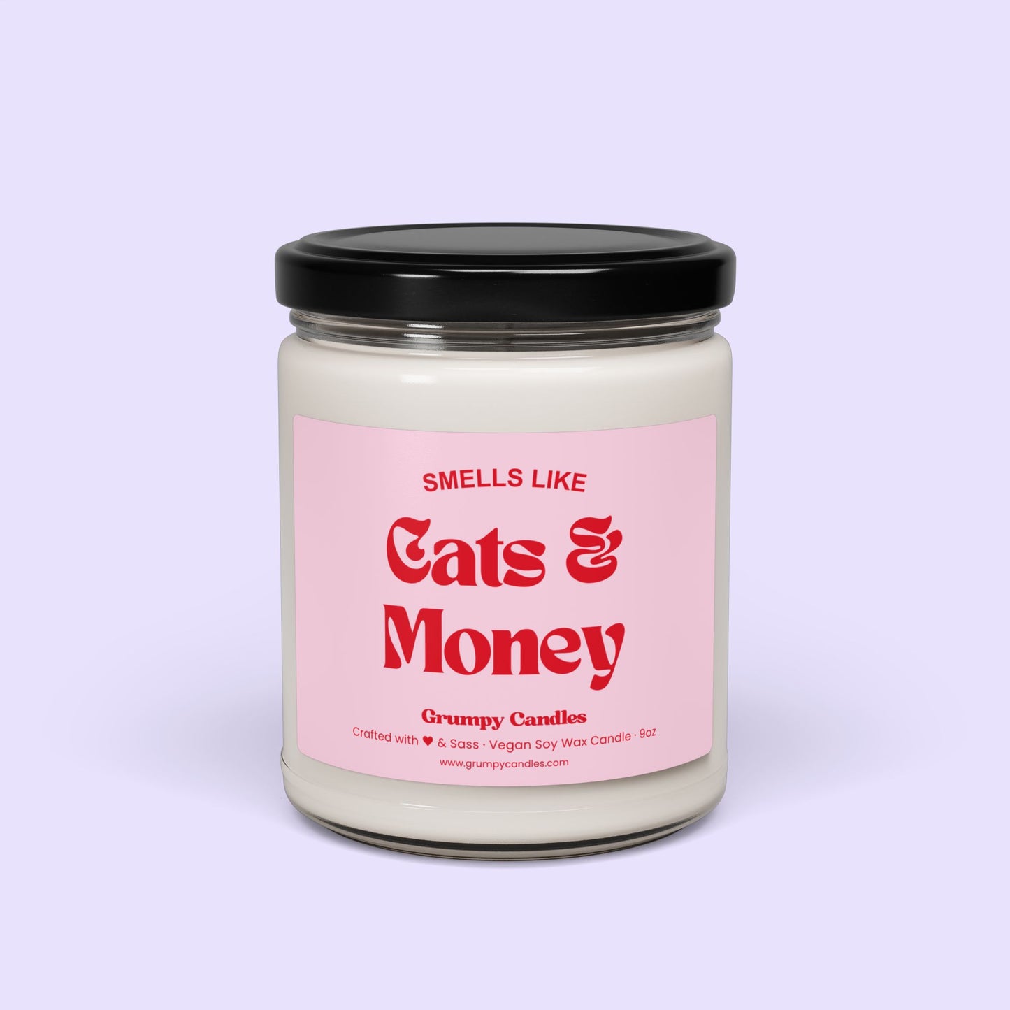 Cats and Money Candle