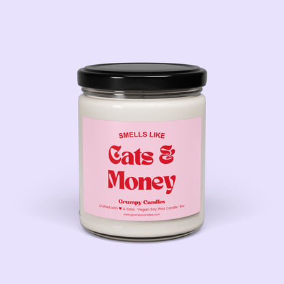 Cats and Money Candle