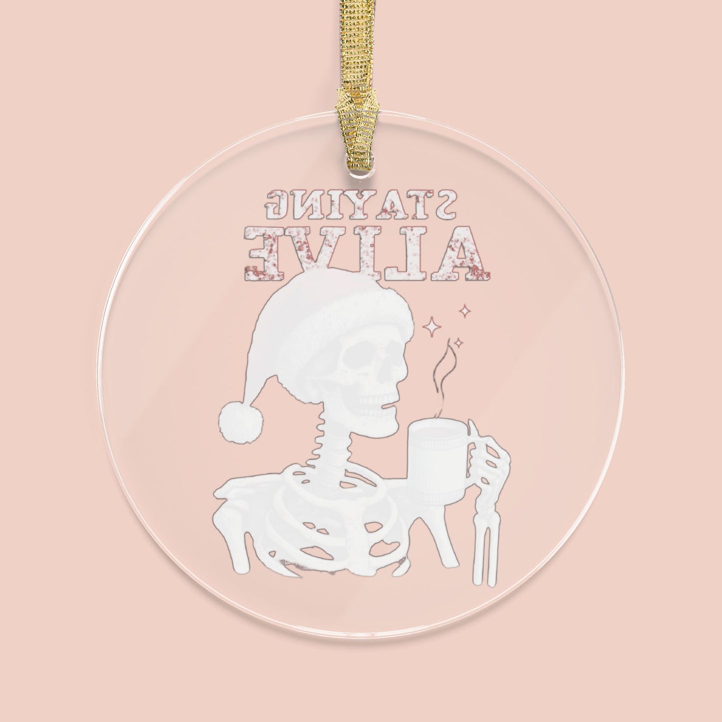 Staying Alive Skeleton Ornament