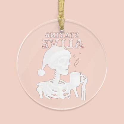 Staying Alive Skeleton Ornament