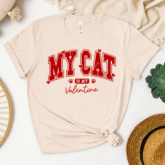 My Cat is My Valentine Tee