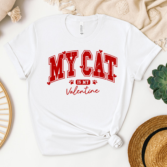 My Cat is My Valentine Tee