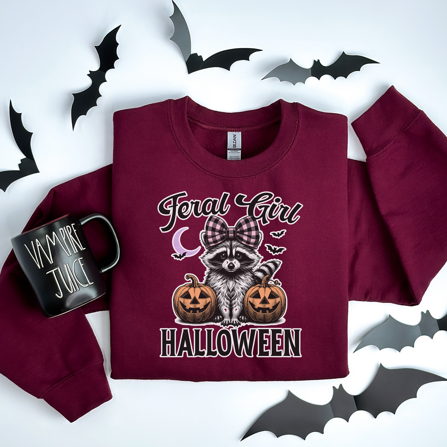 Feral Girl Halloween Sweatshirt
