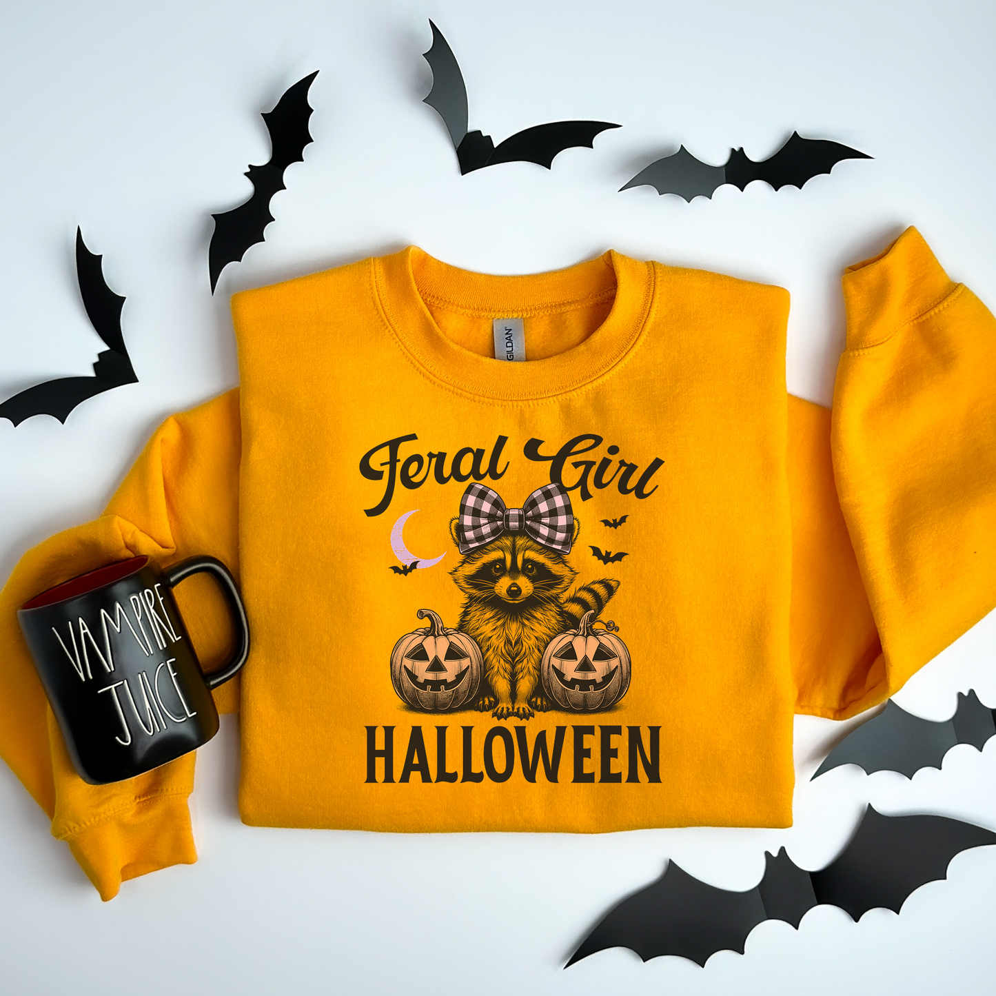 Feral Girl Halloween Sweatshirt