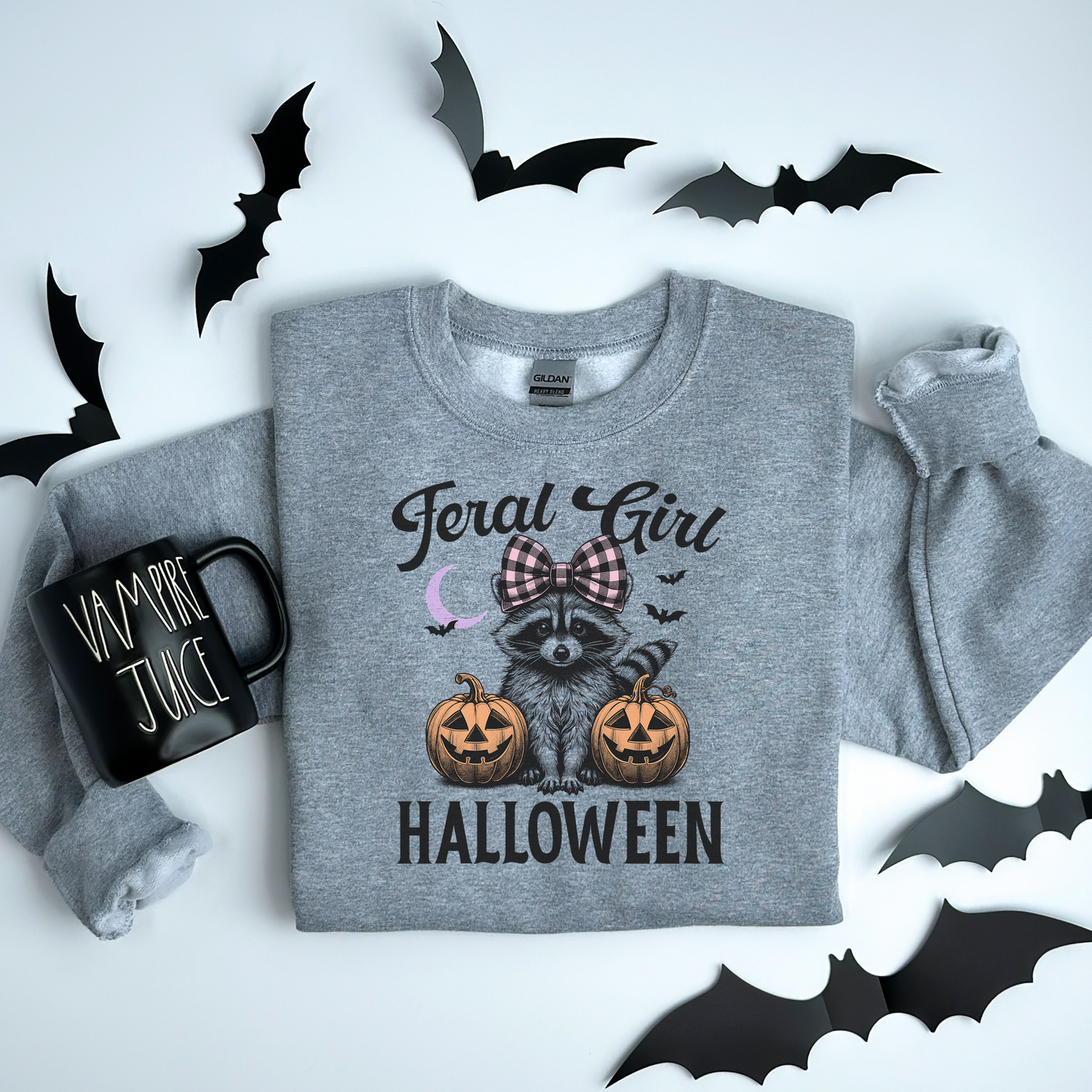 Feral Girl Halloween Sweatshirt