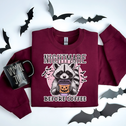 Nightmare Before Coffee Halloween Sweatshirt